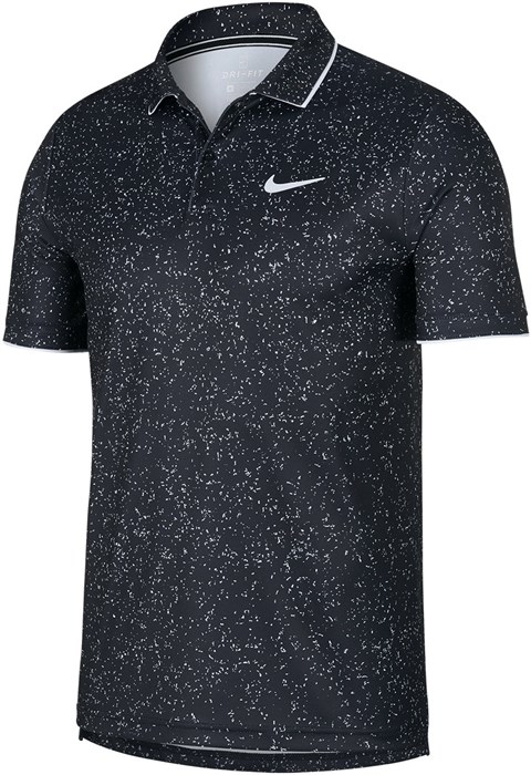 Поло мужское Nike Court Dry Graphic Black/White  AT4148-010  fa19 - фото 12543