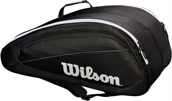 Сумка Wilson Federer Team X12 Black/White  WRZ834812 - фото 13247