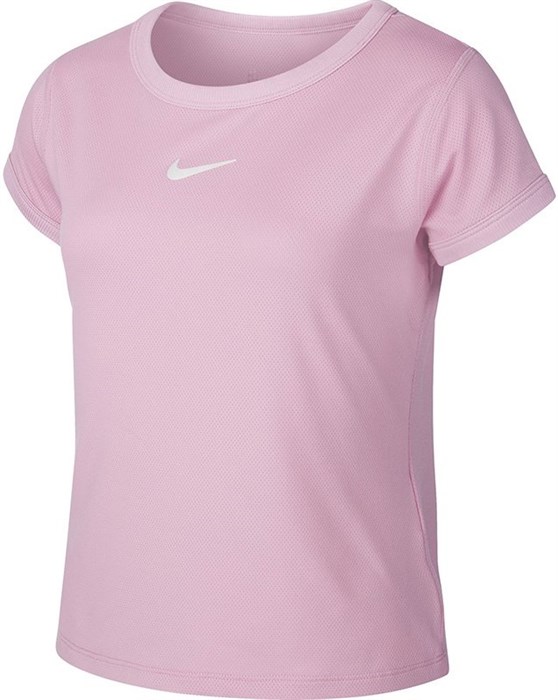 Футболка для девочек Nike Court Dry Pink  CQ5386-629   fa19 - фото 14720