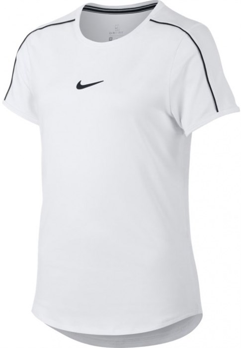Футболка для девочек Nike Court Dry White/Black  AR2348-100  sp19 (L) - фото 14722