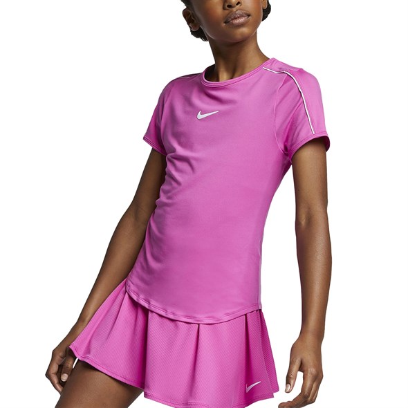 Футболка для девочек Nike Court Dry Pink/White  AR2348-623  sp19 - фото 14733