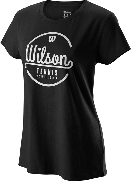Футболка женская Wilson Lineage Tech Black/White  WRA777503  su19 - фото 16685