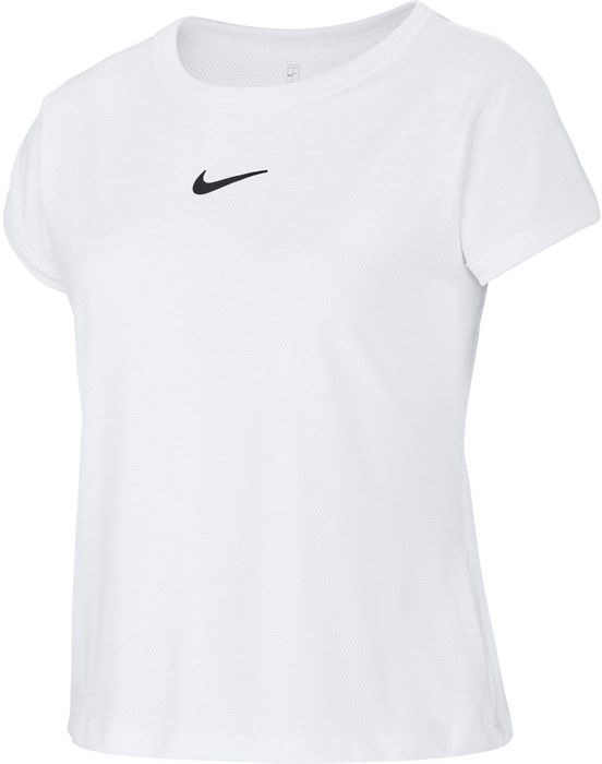 Футболка для девочек Nike Court Dry White/Black  CQ5386-100  sp20 - фото 16783