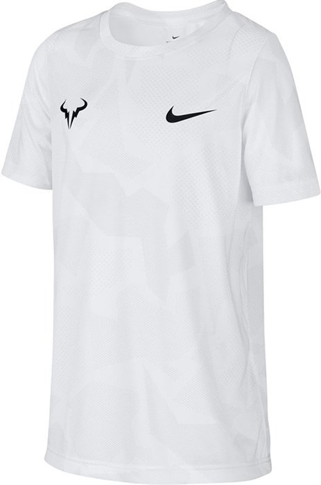 Футболка для мальчиков Nike Court Dry Rafa White/Black  CD2165-102  sp20 - фото 16789