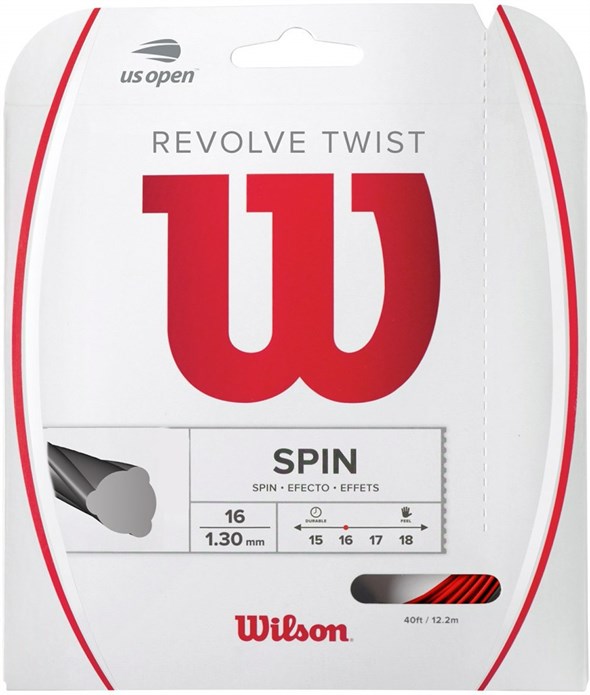 Струна теннисная Wilson Revolve Twist Red 1.30 (12.2 метров) - фото 17614