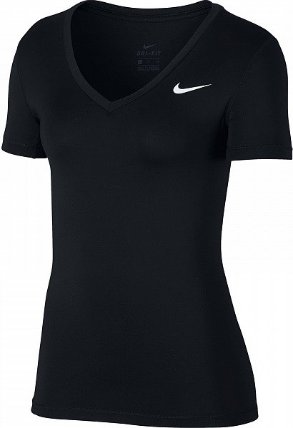 Футболка женская Nike Dry Victory Black/White  889557-010  su19 (L) - фото 19192