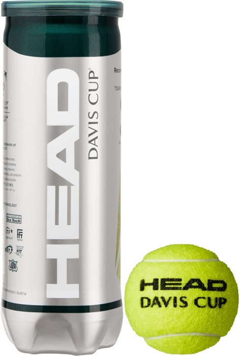 Мячи теннисные Head Davis Cup 3 Balls  571353 - фото 20246
