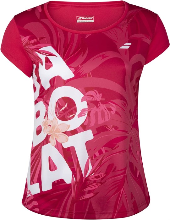 Футболка для девочек Babolat Exercise Graphic Red Rose  4GTA012-5028 - фото 20979