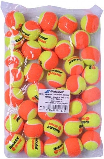 Мячи теннисные детские Babolat Orange в пакете 36 Balls  511004-113 - фото 21012