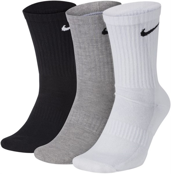 Носки Nike Everyday Lightweight Crew (3 Pairs) White/Grey/Black  SX7676-901 (38-42) - фото 22513