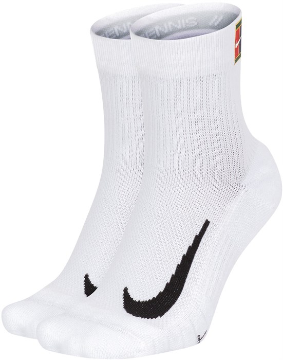 Носки Nike Court Multiplier Max Quarter Crew Sock (2 Pairs) White  CU1309-100 (34-38) - фото 22733