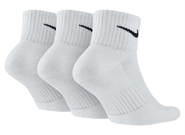 Носки Nike Value Cotton Quarter (3 Pairs) White  SX4926-101 - фото 22737