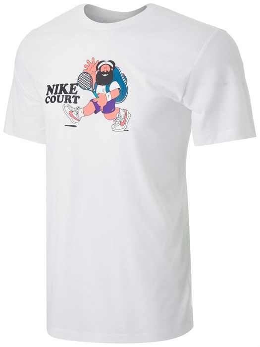 Футболка мужская Nike Court Slam White  DC5376-100  sp21 (L) - фото 22817