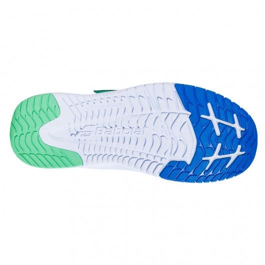 Кроссовки детские Babolat Pulsion All Court Kid White/Biscay Green  32S21518-1059 - фото 23392