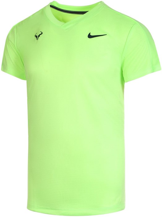 Футболка мужская Nike Court Rafa Challenger Lime Glow/Obsidian  CV2572-345  sp21 (L) - фото 24006