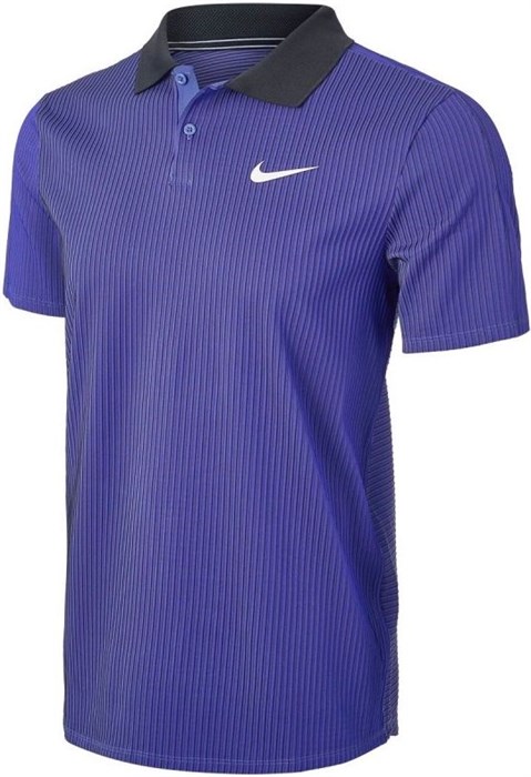 Поло мужское Nike Court Advantage Dark Purple Dust/Black/White  CV2863-510  su21 - фото 24163