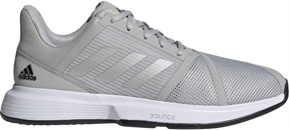 мужские Adidas Courtjam Bounce Grey Two/Silver Metallic/Core Black  H68894  fa21 (42) - фото 24420