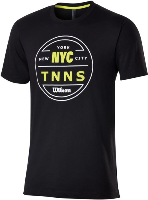 Теннисный салон №1 - Футболка мужская Wilson NYC Tnns Tech Black WRA802401 ...