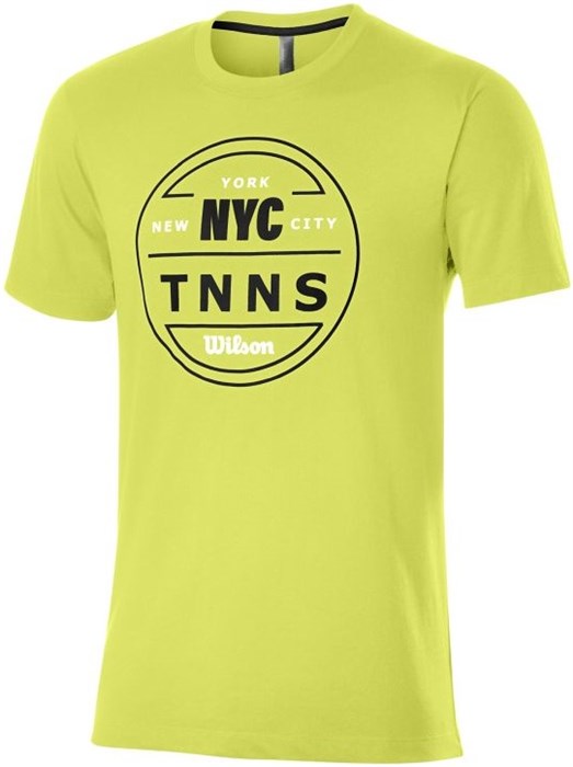 Футболка мужская Wilson NYC Tnns Tech Safety Yellow  WRA802402  fa21 - фото 25801