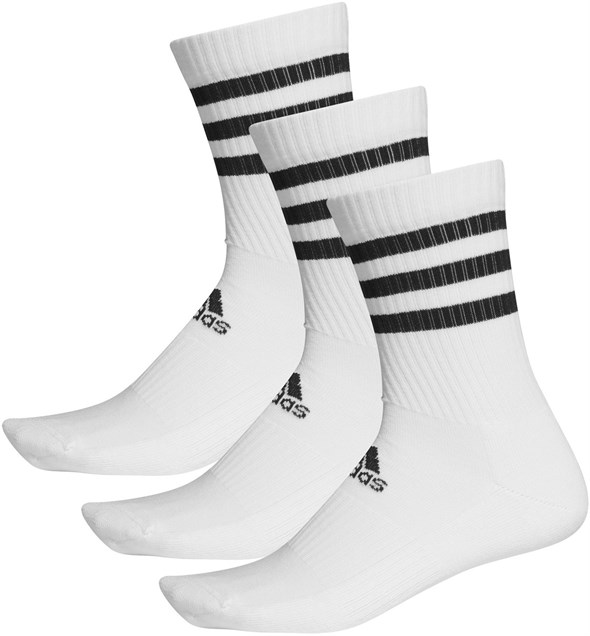 Носки Adidas 3-Stripes Cushioned (3 Pairs) White  DZ9346 (39-42) - фото 27530