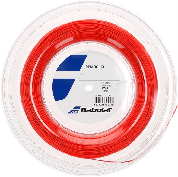 Струна теннисная Babolat RPM Rough Fluo Red 1.25 (200 метров) - фото 28769