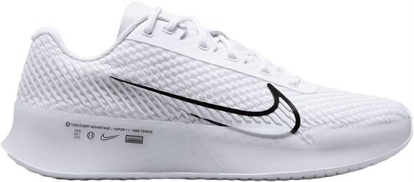 женские Nike Zoom Vapor 11 HC White/Black/Summit White (38) - фото 29071