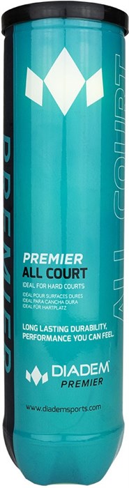 Мячи теннисные Diadem Premier All Court 4 Balls - фото 30574