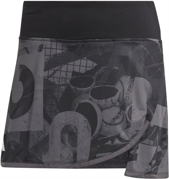 Юбка женская Adidas Club Graphic Skirt  Black/Grey (L) - фото 31029