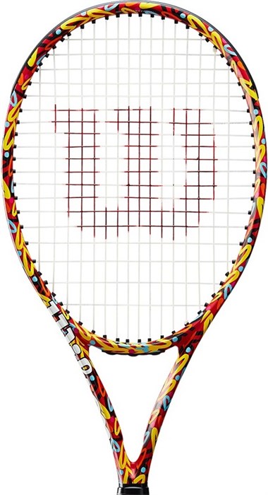 Ракетка теннисная Wilson Clash 100 V2.0 Britto Hearts  WR128210 (ручка 2) - фото 33018