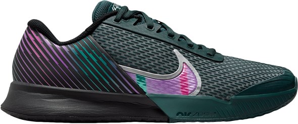 мужские Nike Zoom Vapor Pro 2 HC Premium Black/Deep Jungle/Clear Jade/Multi-Color - фото 33522