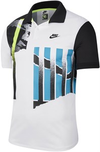 Поло мужское Nike Court Advantage White/Black/Neo Teal/Black  CK9793-101  su20 (L)