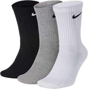Носки Nike Everyday Cushioned Crew (3 Pairs) White/Black/Grey  SX7664-901