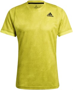 Футболка мужская Adidas Freelift Printed Primeblue Acid Yellow/Wild Pine/White  GQ2221  sp21