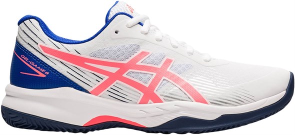 Кроссовки женские Asics Gel-Game 8 Clay White/Blazing Coral  1042A151-102  fa21 (37.5)