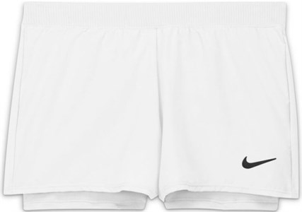 Шорты для девочек Nike Court Dri-Fit Victory 3 Inch White/Black  DB5612-100  fa21 (M)