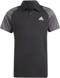 Поло для мальчиков Adidas Club Black/Grey Six/White  H45415  fa21 (128)
