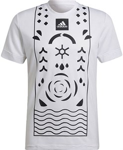 Футболка мужская Adidas Paris HEAT.RDY Freelift White/Black  HA2554  sp22 (L)