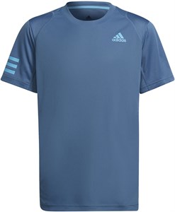 Футболка для мальчиков Adidas Club 3-Stripes Altered Blue/Sky Rush  HD2179  sp22 (140)