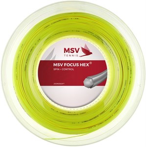 Струна теннисная MSV Focus Hex Neon Yellow 1.23 (200 метров)