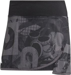 Юбка женская Adidas Club Graphic Skirt  Black/Grey
