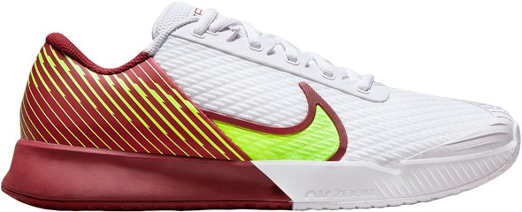 мужские Nike Zoom Vapor Pro 2 HC White/Team Red/Lime Blast