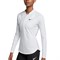 Футболка женская Nike Court Dry 1/2 Zip White/Black  888170-100  su18 - фото 11577