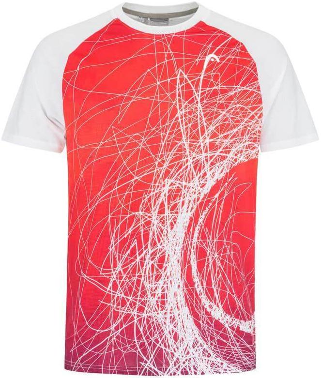 Футболка мужская Head Performance MC Paris Print/Tangerine  811893-TM