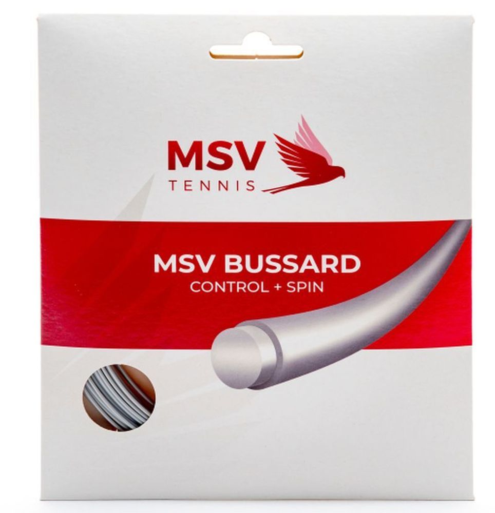 Струна теннисная MSV Bussard Silber 1.25 (12 метров)