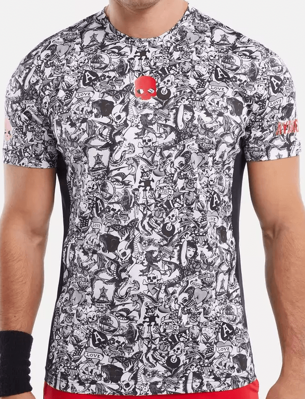 Футболка мужская Hydrogen Tatto Tech Black/Grey  D00002-106