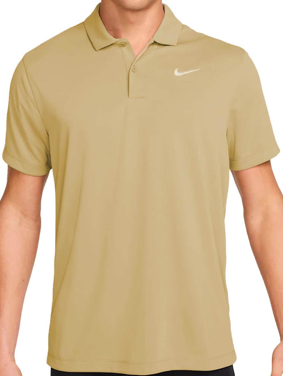 Поло мужское Nike Court Dri-Fit Solid Parachute Beige/White