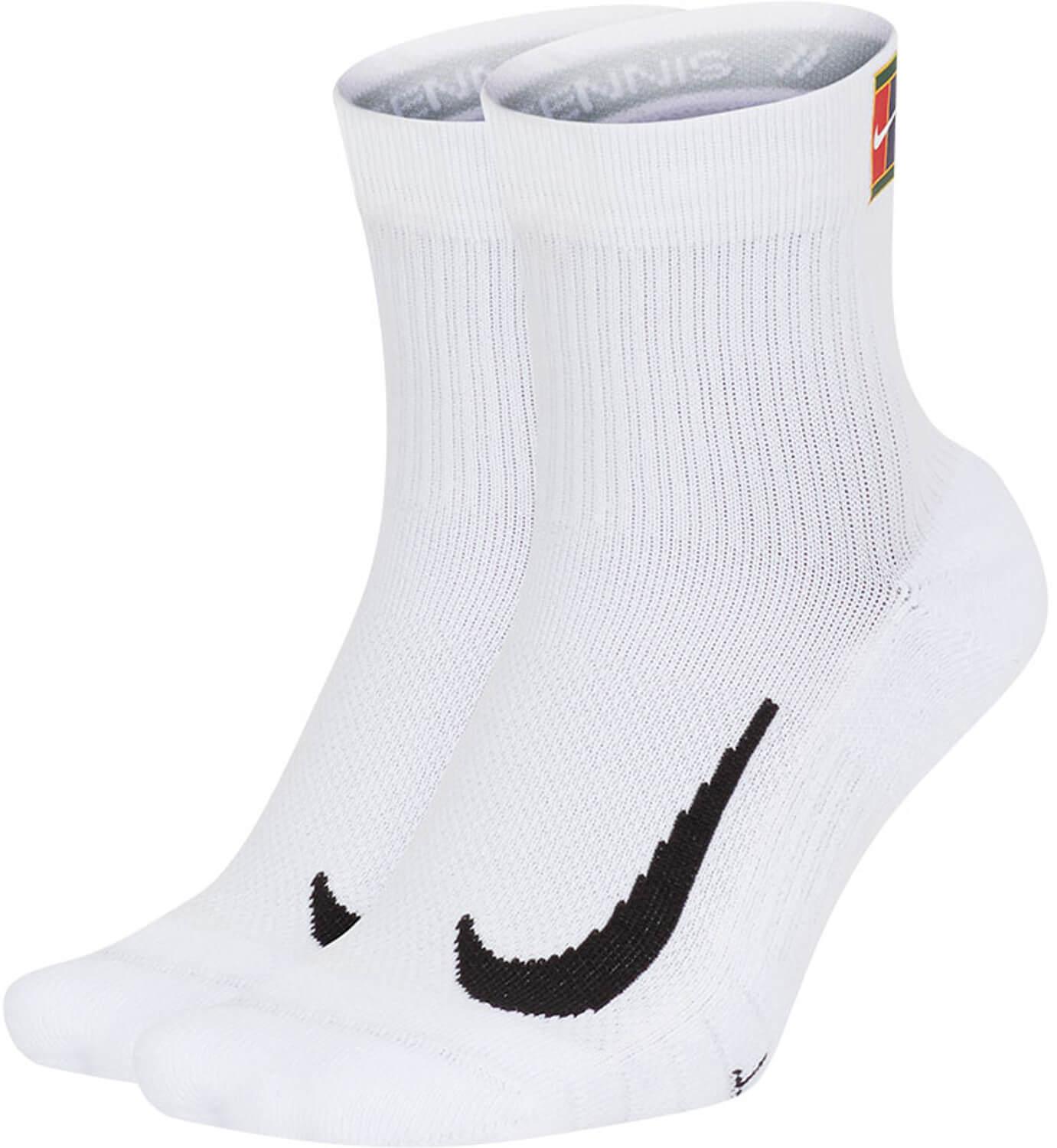 Носки Nike Court Multiplier Max Quarter Crew Sock (2 Pairs) White CU1309-100  CU1309-100