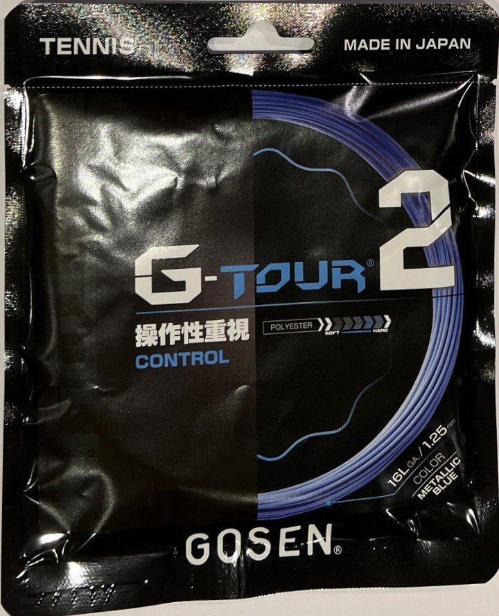 Струна теннисная Gosen G-TOUR 2  Metallic Blue 1.25 (12,2 метров)