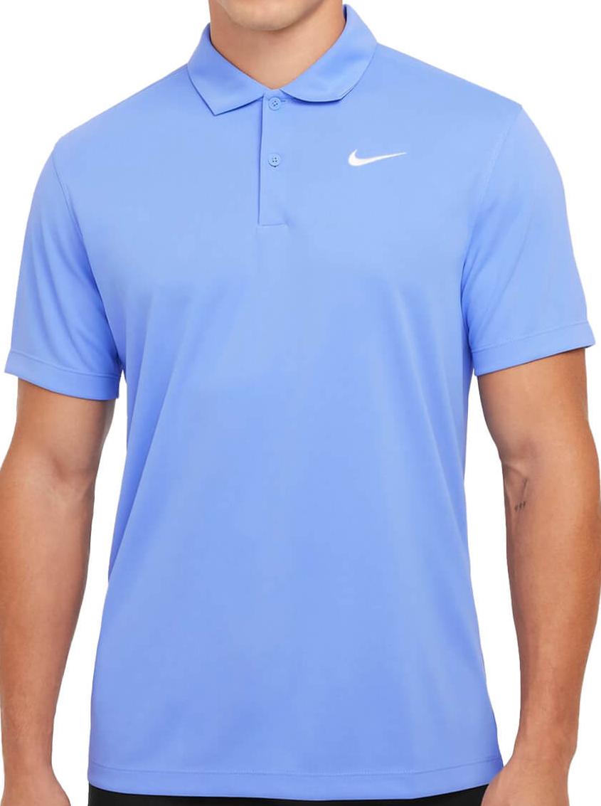 Поло мужское Nike Court Dri-Fit Solid Royal Pulse/White