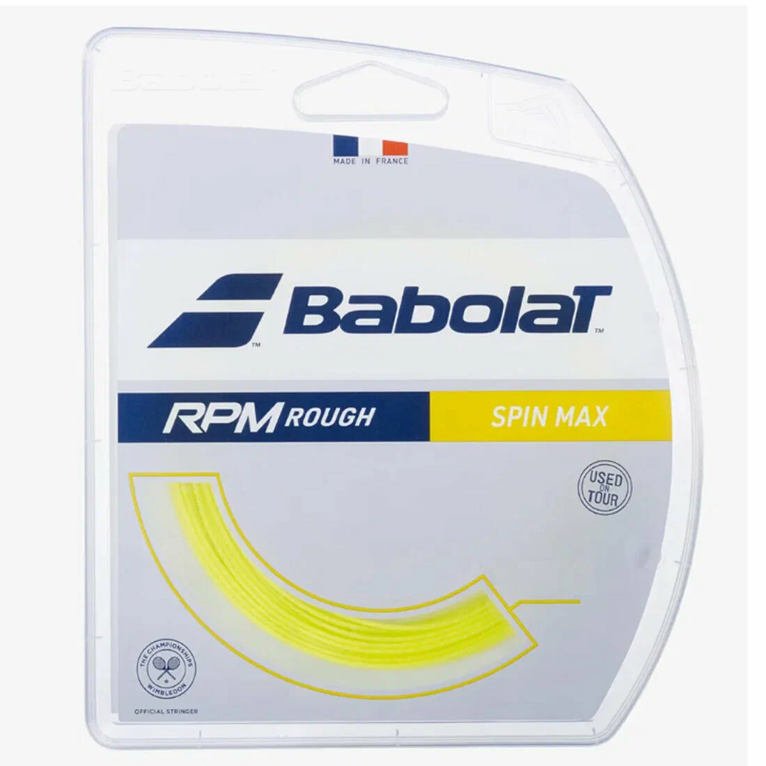 Струна теннисная Babolat RPM Rough Yellow 1.25 (12 метров)